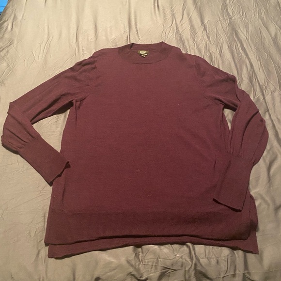 Badgley Mischka women’s purple merino wool sweater in size X-Large - Picture 2 of 5